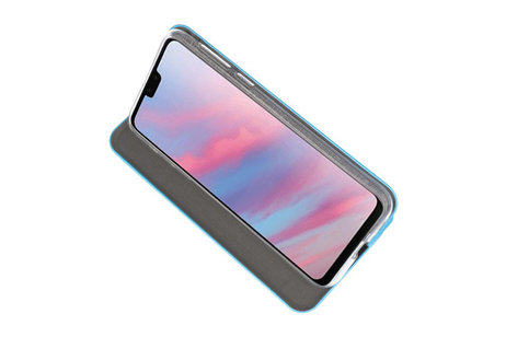 Slim Folio Case - Book Case Telefoonhoesje - Folio Flip Hoesje - Geschikt voor Huawei Y9 2019 - Blauw