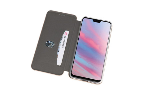 Slim Folio Case - Book Case Telefoonhoesje - Folio Flip Hoesje - Geschikt voor Huawei Y9 2019 - Goud