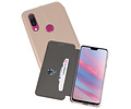 Slim Folio Case - Book Case Telefoonhoesje - Folio Flip Hoesje - Geschikt voor Huawei Y9 2019 - Goud