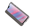 Slim Folio Case - Book Case Telefoonhoesje - Folio Flip Hoesje - Geschikt voor Huawei Y9 2019 - Grijs