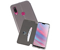 Slim Folio Case - Book Case Telefoonhoesje - Folio Flip Hoesje - Geschikt voor Huawei Y9 2019 - Grijs