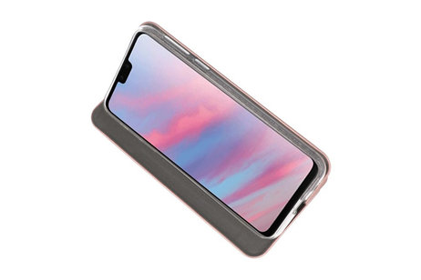 Slim Folio Case - Book Case Telefoonhoesje - Folio Flip Hoesje - Geschikt voor Huawei Y9 2019 - Roze