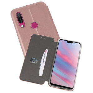 Slim Folio Case - Book Case Telefoonhoesje - Folio Flip Hoesje - Geschikt voor Huawei Y9 2019 - Roze