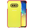 Armor TPU Hoesje voor Samsung Galaxy S10e Transparant / Rood