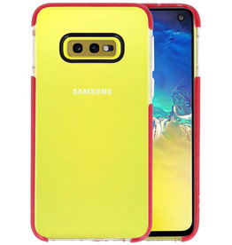 BAOHU Armor TPU Hoesje voor Samsung Galaxy S10e Transparant / Rood