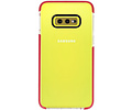BAOHU Armor TPU Hoesje - Hoesje Geschikt voor Samsung Galaxy S10e Transparant / Rood