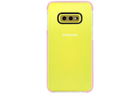 BAOHU Armor TPU Hoesje - Hoesje Geschikt voor Samsung Galaxy S10e Transparant / Roze
