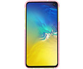 BAOHU Armor TPU Hoesje - Hoesje Geschikt voor Samsung Galaxy S10e Transparant / Roze