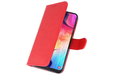 Hoesje Geschikt voor Samsung Galaxy A50 - Kaarthouder Book Case Telefoonhoesje - Rood