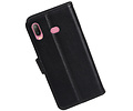 BAOHU Echt Lederen Hoesje Wallet Case - Hoesje Geschikt voor Samsung Galaxy A6s Zwart