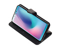 BAOHU Echt Lederen Hoesje Wallet Case - Hoesje Geschikt voor Samsung Galaxy A6s Zwart