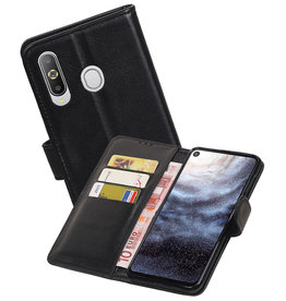 BAOHU Echt Lederen Hoesje Wallet Case Samsung Galaxy A8s Zwart
