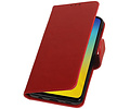 BAOHU Zakelijke Book Case Telefoonhoesje Geschikt voor de Samsung Galaxy S10e - Portemonnee Hoesje - Pasjeshouder Wallet Case - Rood