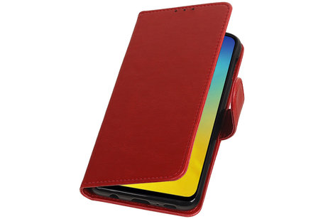 BAOHU Zakelijke Book Case Telefoonhoesje Geschikt voor de Samsung Galaxy S10e - Portemonnee Hoesje - Pasjeshouder Wallet Case - Rood