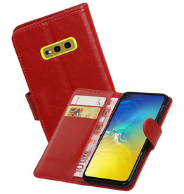 BAOHU Zakelijke Bookstyle Hoesje Samsung Galaxy S10e Rood