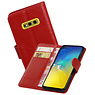 BAOHU Zakelijke Bookstyle Hoesje Samsung Galaxy S10e Rood