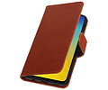 BAOHU Zakelijke Book Case Telefoonhoesje Geschikt voor de Samsung Galaxy S10e - Portemonnee Hoesje - Pasjeshouder Wallet Case - Bruin