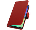 BAOHU Zakelijke Book Case Telefoonhoesje Geschikt voor de Samsung Galaxy S10 Plus - Portemonnee Hoesje - Pasjeshouder Wallet Case - Rood