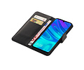 BAOHU Zakelijke Book Case Telefoonhoesje Geschikt voor de Huawei Honor 10 Lite - Portemonnee Hoesje - Pasjeshouder Wallet Case - Zwart