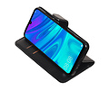 BAOHU Zakelijke Book Case Telefoonhoesje Geschikt voor de Huawei Honor 10 Lite - Portemonnee Hoesje - Pasjeshouder Wallet Case - Zwart