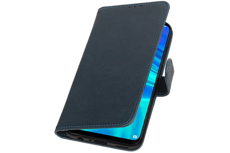 BAOHU Zakelijke Book Case Telefoonhoesje Geschikt voor de Huawei Honor 10 Lite - Portemonnee Hoesje - Pasjeshouder Wallet Case - Blauw