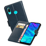 BAOHU Zakelijke Bookstyle Hoesje Huawei Honor 10 Lite Blauw