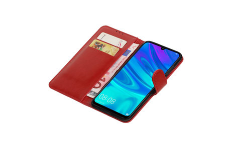 Zakelijke Bookstyle Hoesje voor Huawei Honor 10 Lite Rood