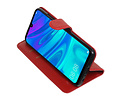 BAOHU Zakelijke Book Case Telefoonhoesje Geschikt voor de Huawei Honor 10 Lite - Portemonnee Hoesje - Pasjeshouder Wallet Case - Rood