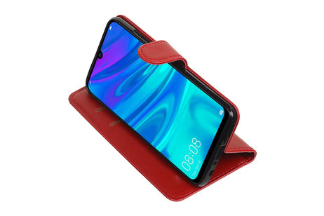 BAOHU Zakelijke Book Case Telefoonhoesje Geschikt voor de Huawei Honor 10 Lite - Portemonnee Hoesje - Pasjeshouder Wallet Case - Rood