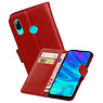 BAOHU Zakelijke Bookstyle Hoesje Huawei Honor 10 Lite Rood
