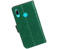 BAOHU Zakelijke Book Case Telefoonhoesje Geschikt voor de Huawei Honor 10 Lite - Portemonnee Hoesje - Pasjeshouder Wallet Case - Groen
