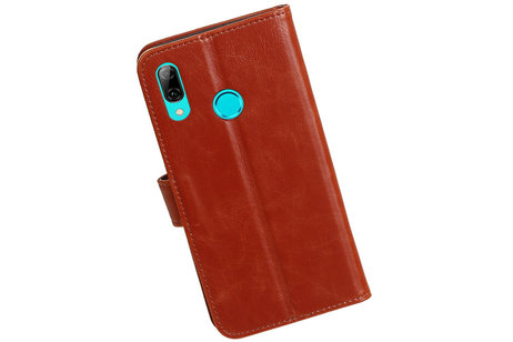 BAOHU Zakelijke Book Case Telefoonhoesje Geschikt voor de Huawei Honor 10 Lite - Portemonnee Hoesje - Pasjeshouder Wallet Case - Bruin