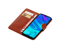 BAOHU Zakelijke Book Case Telefoonhoesje Geschikt voor de Huawei Honor 10 Lite - Portemonnee Hoesje - Pasjeshouder Wallet Case - Bruin