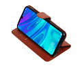 BAOHU Zakelijke Book Case Telefoonhoesje Geschikt voor de Huawei Honor 10 Lite - Portemonnee Hoesje - Pasjeshouder Wallet Case - Bruin