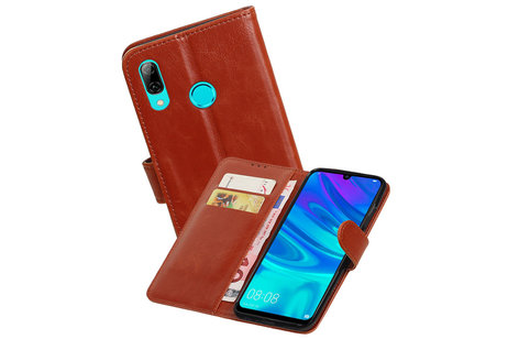 BAOHU Zakelijke Book Case Telefoonhoesje Geschikt voor de Huawei Honor 10 Lite - Portemonnee Hoesje - Pasjeshouder Wallet Case - Bruin