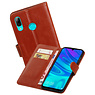 BAOHU Zakelijke Bookstyle Hoesje Huawei Honor 10 Lite Bruin