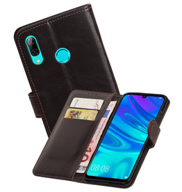 BAOHU Zakelijke Bookstyle Hoesje Huawei Honor 10 Lite Mocca