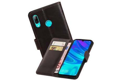 BAOHU Zakelijke Book Case Telefoonhoesje Geschikt voor de Huawei Honor 10 Lite - Portemonnee Hoesje - Pasjeshouder Wallet Case - Mocca