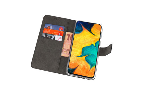 BAOHU Booktype Telefoonhoesjes - Bookcase Hoesje - Wallet Case -  Geschikt voor Samsung Galaxy A30 - Zwart
