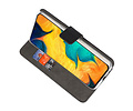 Booktype Telefoonhoesjes - Bookcase Hoesje - Wallet Case -  Geschikt voor Samsung Galaxy A30 - Zwart