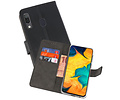 BAOHU Booktype Telefoonhoesjes - Bookcase Hoesje - Wallet Case -  Geschikt voor Samsung Galaxy A30 - Zwart
