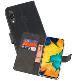 BAOHU Wallet Cases Hoesje Samsung Galaxy A30 Zwart
