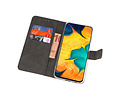 Booktype Telefoonhoesjes - Bookcase Hoesje - Wallet Case -  Geschikt voor Samsung Galaxy A30 - Wit