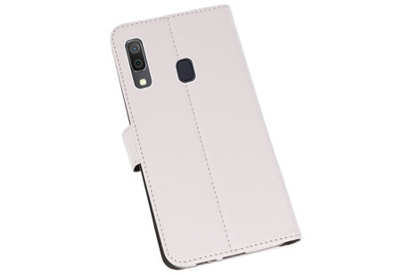 BAOHU Booktype Telefoonhoesjes - Bookcase Hoesje - Wallet Case -  Geschikt voor Samsung Galaxy A30 - Wit