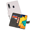 BAOHU Booktype Telefoonhoesjes - Bookcase Hoesje - Wallet Case -  Geschikt voor Samsung Galaxy A30 - Wit