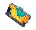 BAOHU Booktype Telefoonhoesjes - Bookcase Hoesje - Wallet Case -  Geschikt voor Samsung Galaxy A30 - Blauw