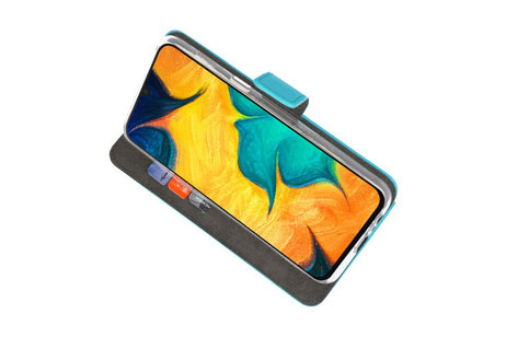 BAOHU Booktype Telefoonhoesjes - Bookcase Hoesje - Wallet Case -  Geschikt voor Samsung Galaxy A30 - Blauw