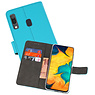BAOHU Wallet Cases Hoesje Samsung Galaxy A30 Blauw