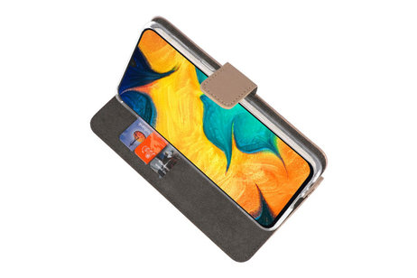BAOHU Booktype Telefoonhoesjes - Bookcase Hoesje - Wallet Case -  Geschikt voor Samsung Galaxy A30 - Goud
