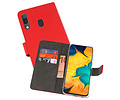 BAOHU Booktype Telefoonhoesjes - Bookcase Hoesje - Wallet Case -  Geschikt voor Samsung Galaxy A30 - Rood